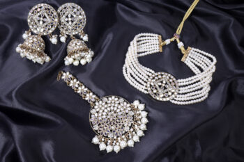Choker Set Glided with Kundan and Pearls