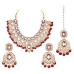 Indian Traditional Bollywood Kundan Necklace Set - Ruby
