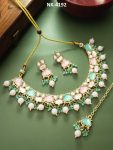 Kundan Bridal Necklace Set with Earrings – Gold Plated Traditional Indian Wedding Jewelry