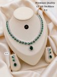 Royal AD Diamond Fancy Mala Necklace Set – Gold Plated Bridal & Party Wear Jewelry for Women