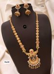 Antique Heritage Mala Necklace Set with Earrings – Timeless Ethnic Jewelry for Special Occasions