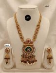 Vintage Royal Long Haar Set with Earrings – Traditional Rajputana Style Jewelry for Women
